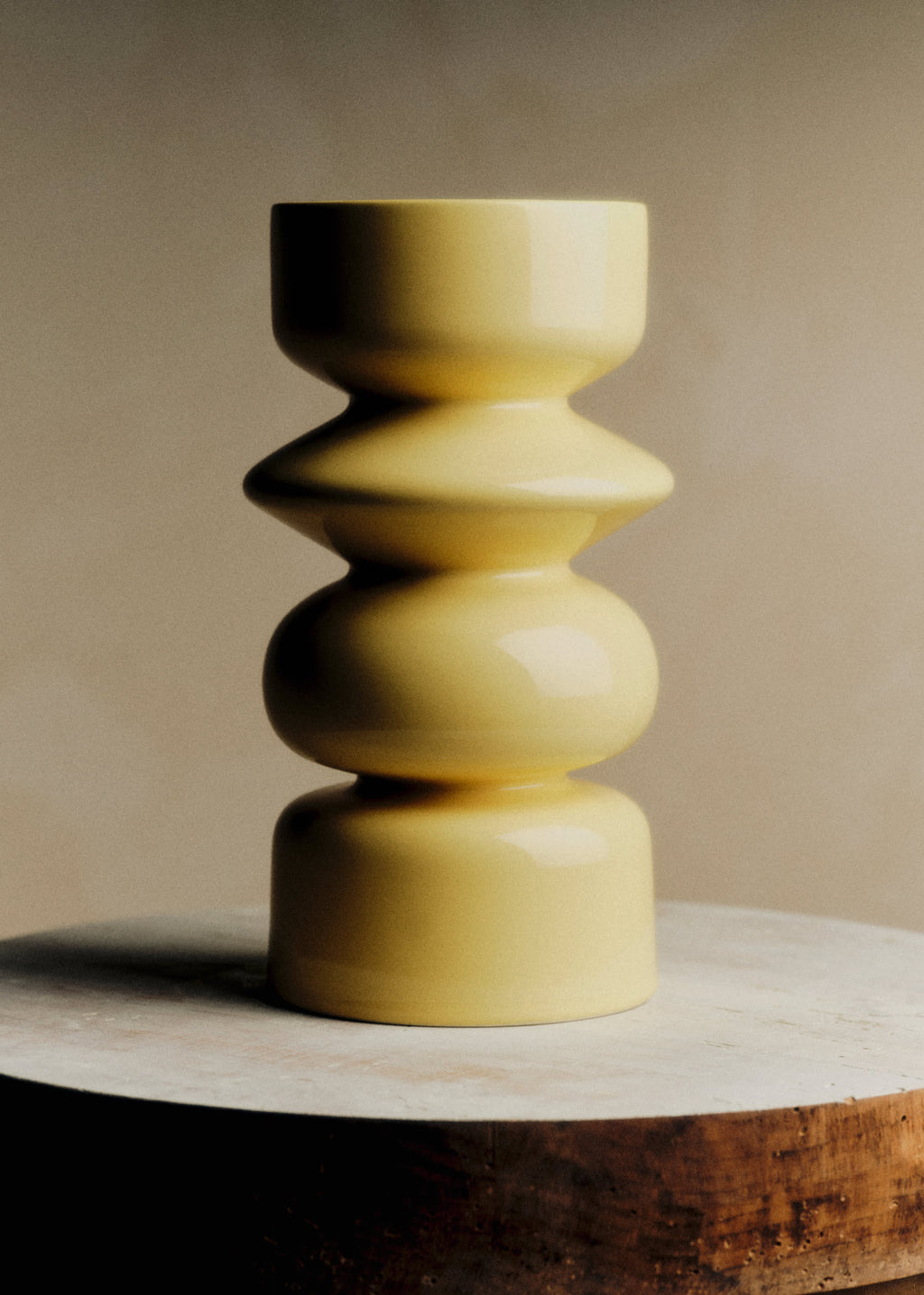 Vase Romie Objetti - Grand Modèle - Jaune