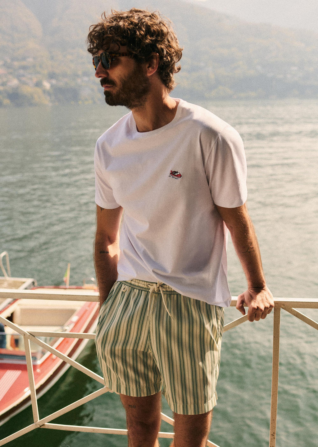 T-Shirt Bateau - Blanc