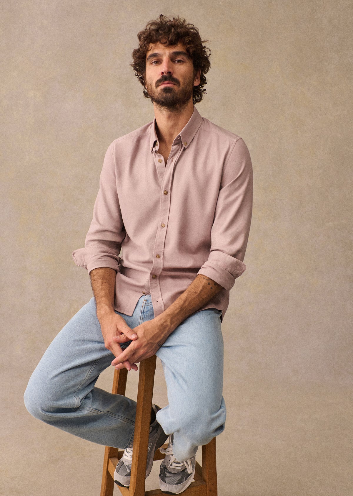 Chemise Arist Flanelle - Vieux Rose