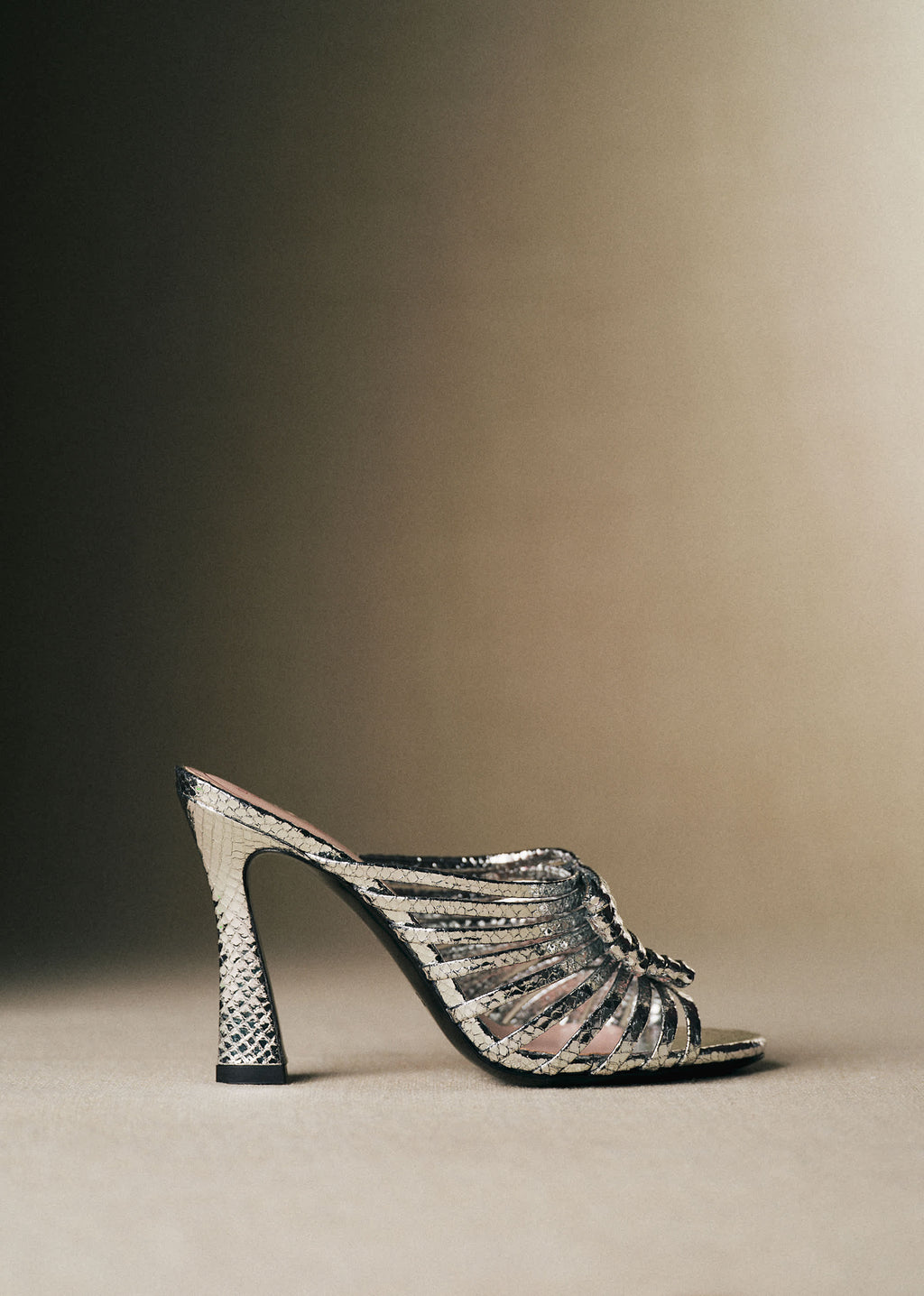 Sandales Lucie - CFM Souliers x Editions Sézane - Serpent argent
