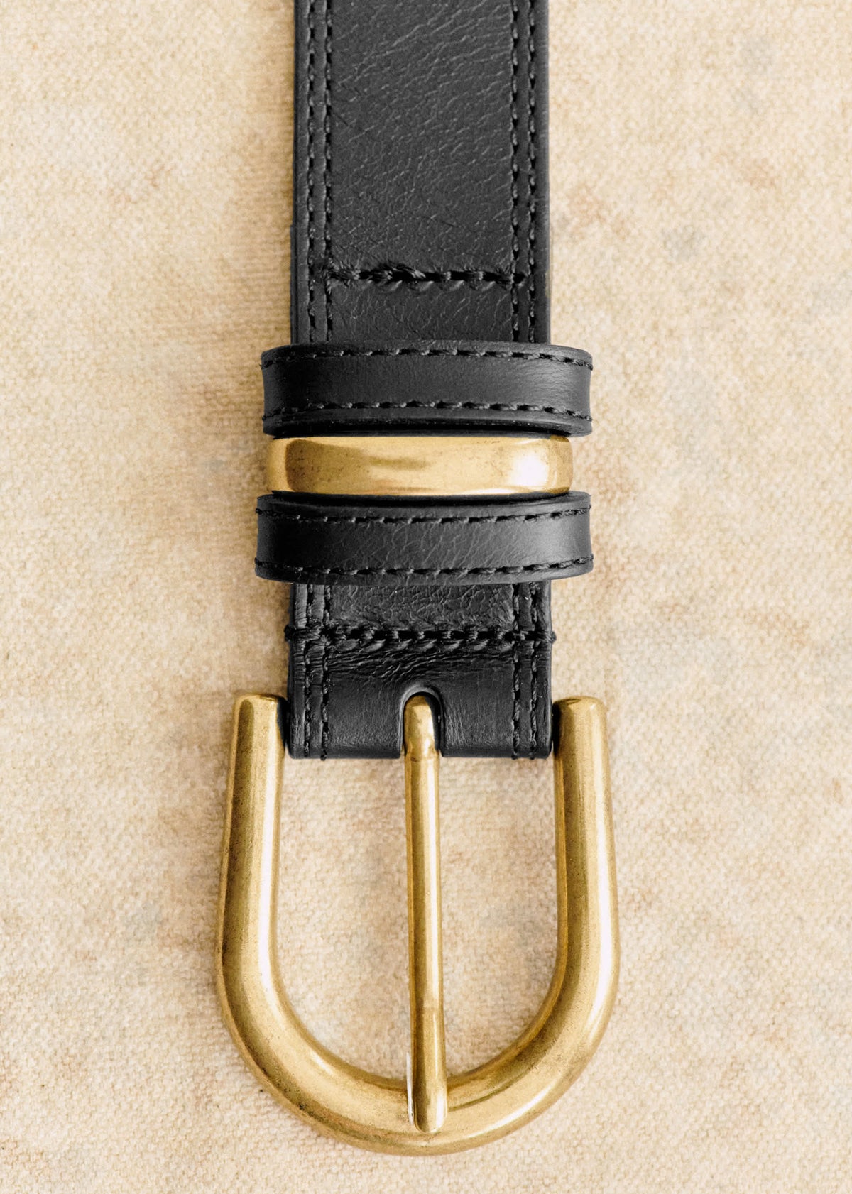 Ceinture Taylor - Noir Lisse Héritage