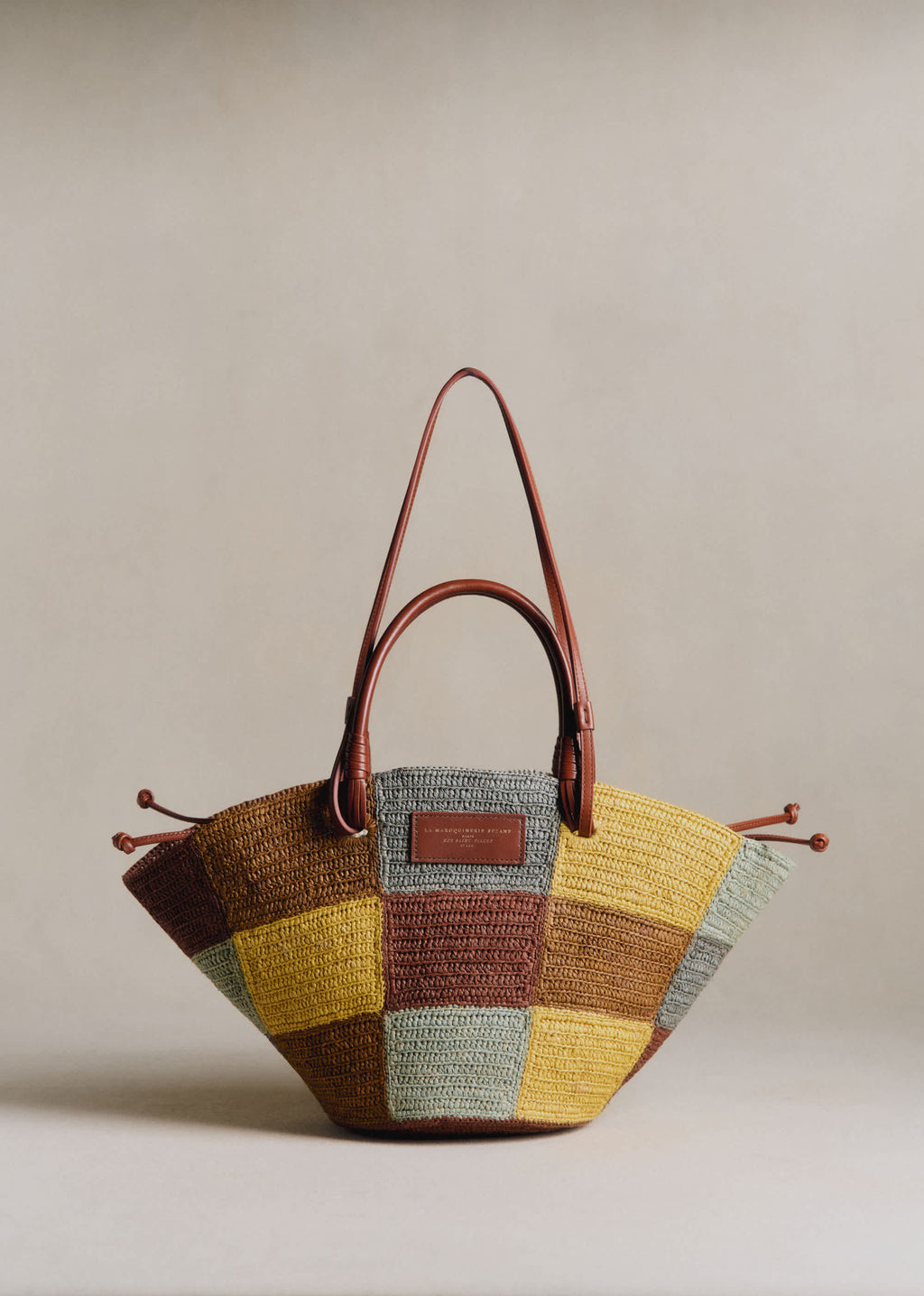 Panier Justine - Raphia Ocre Multi