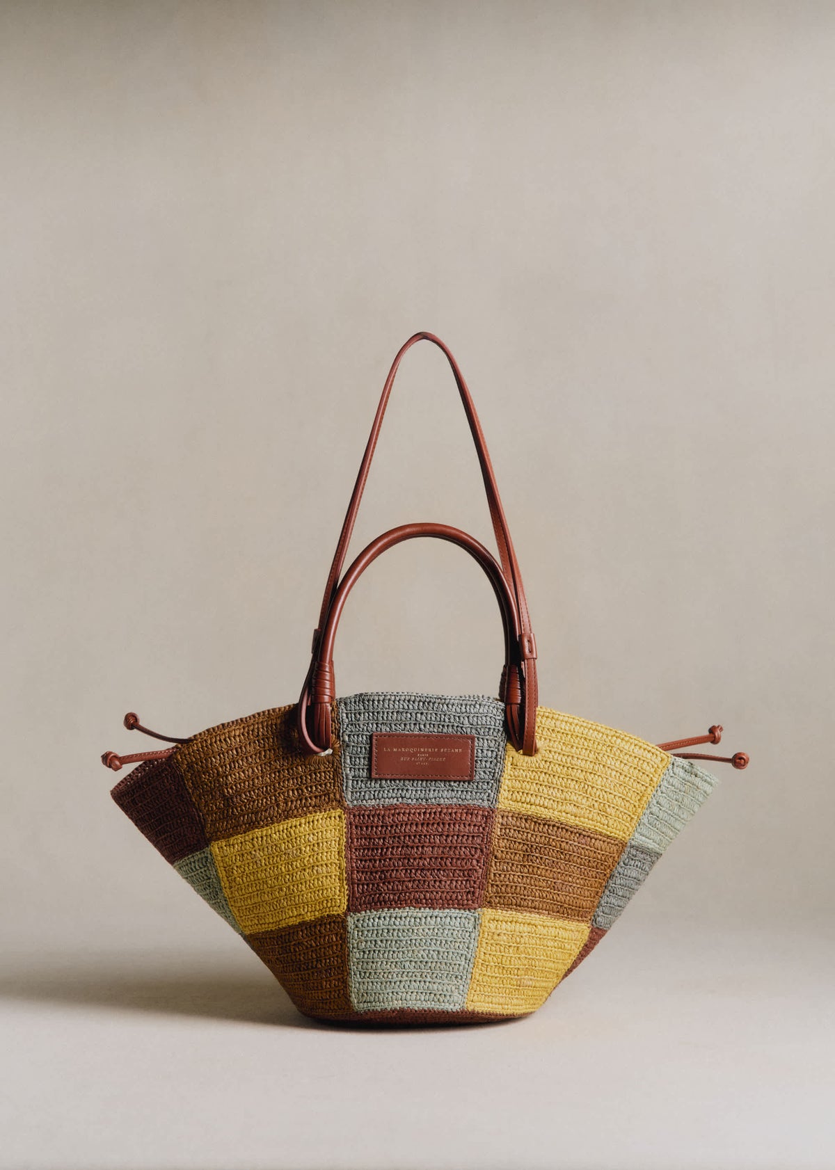 Panier Justine - Raphia Ocre Multi