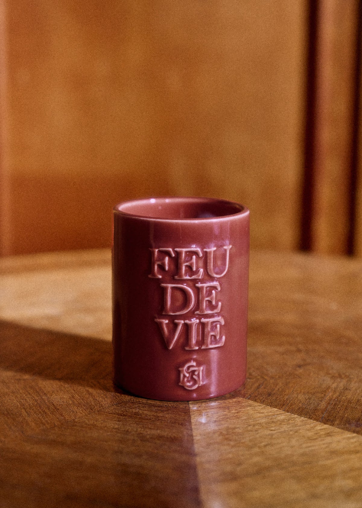 Bougie Feu de vie - L' Ambre - Framboise