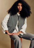 Veste Suzon - Pied de Poule Noir et Blanc