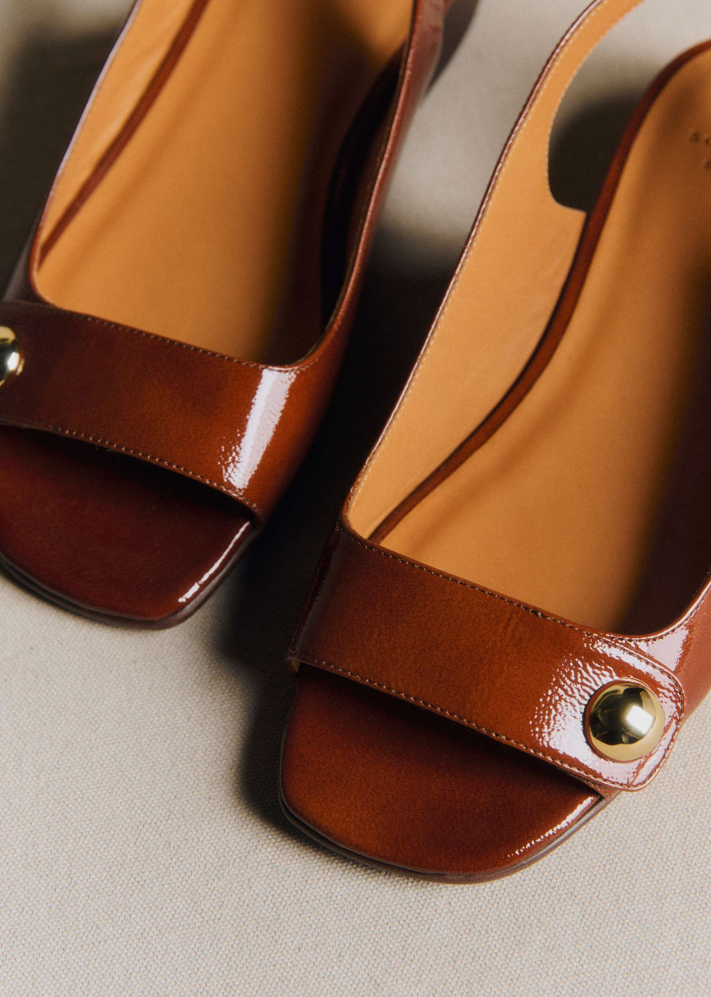 Sandales Low Joannie - Acajou Vernis