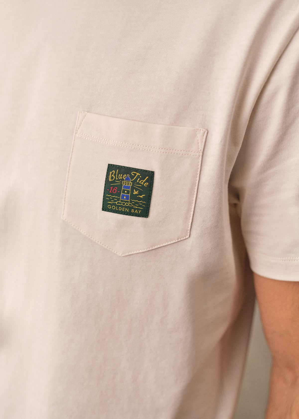 T-Shirt Blue Tide - Écru