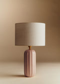 Lampe Traviata - Rose - Abat-jour Dolce - Jute Écru