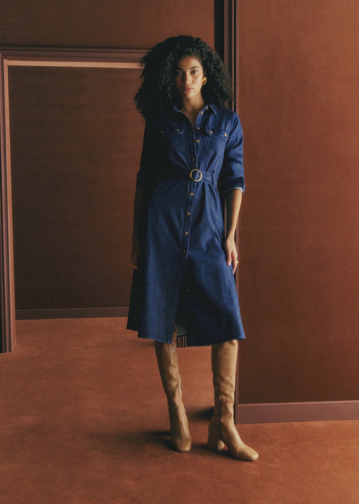 Robe Tea - Bleu Moyen