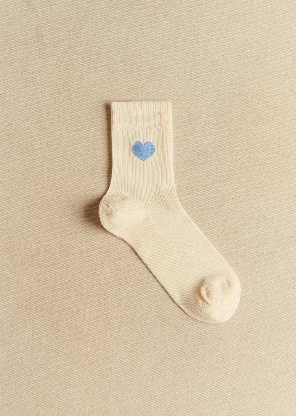 Chaussettes Coeur - Bleu Vintage