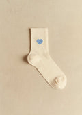 Chaussettes Coeur - Bleu Vintage