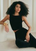 Top Claire - Velours Noir
