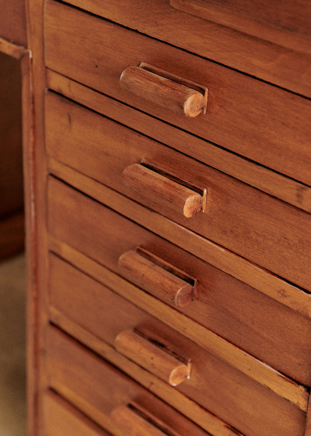 Bureau demi cercle vintage - Bois