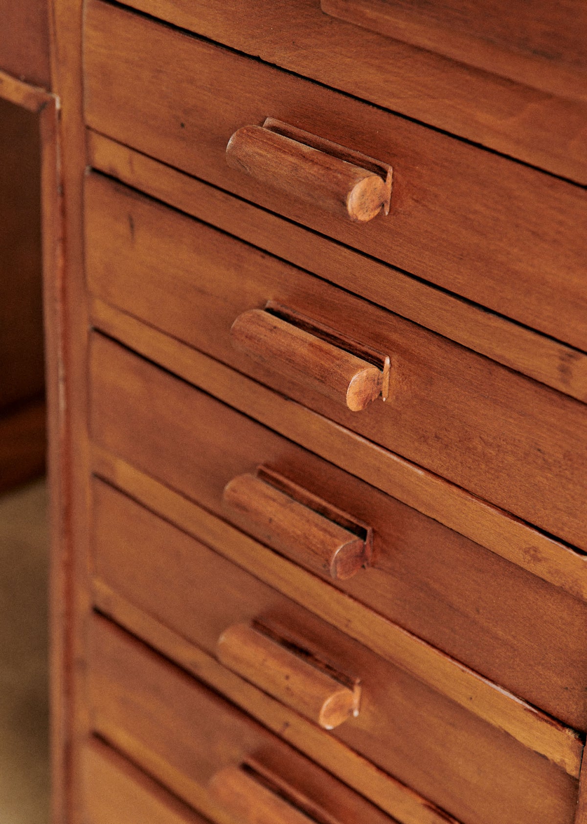 Bureau demi cercle vintage - Bois