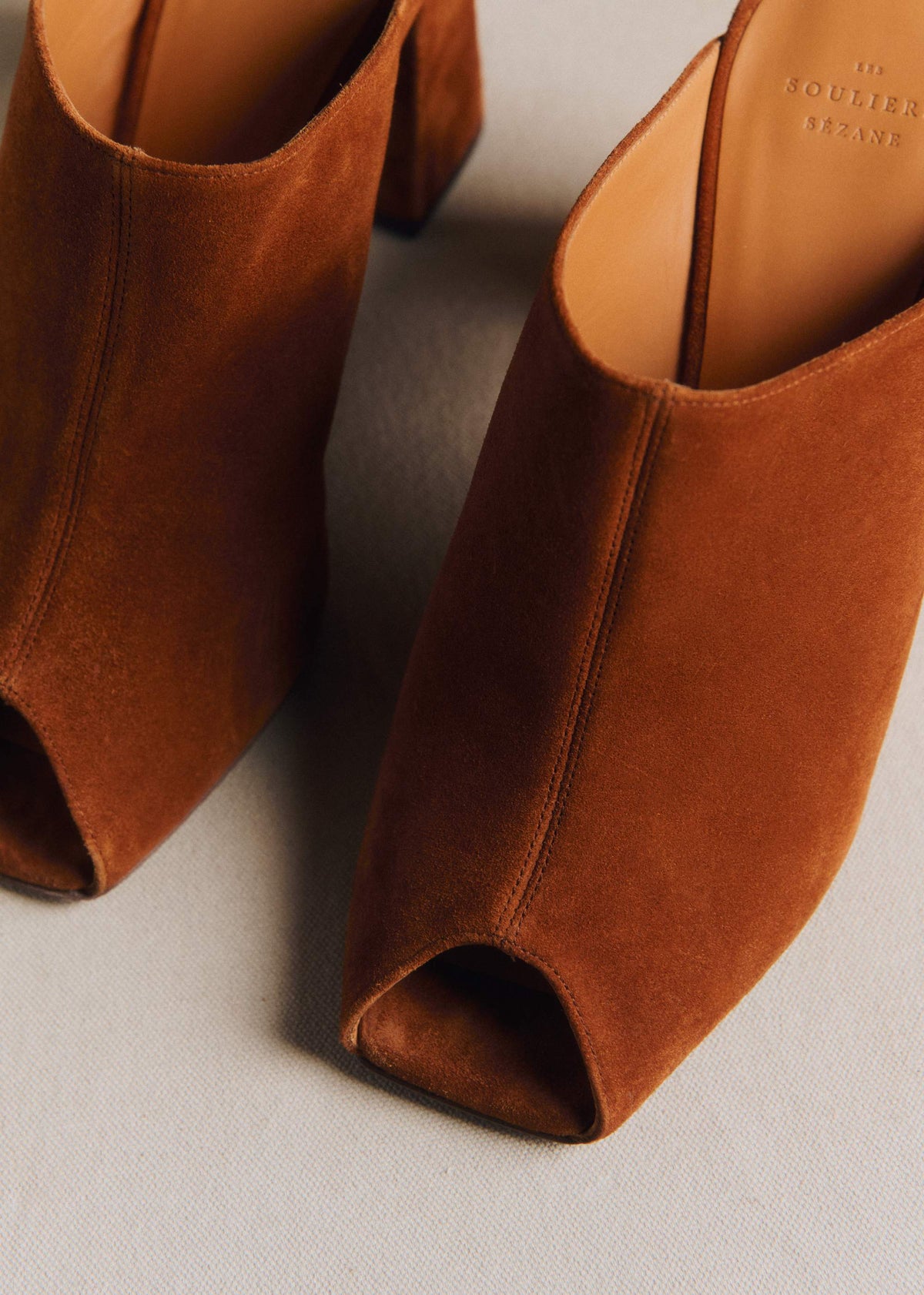 Mules High Bruna - Noisette
