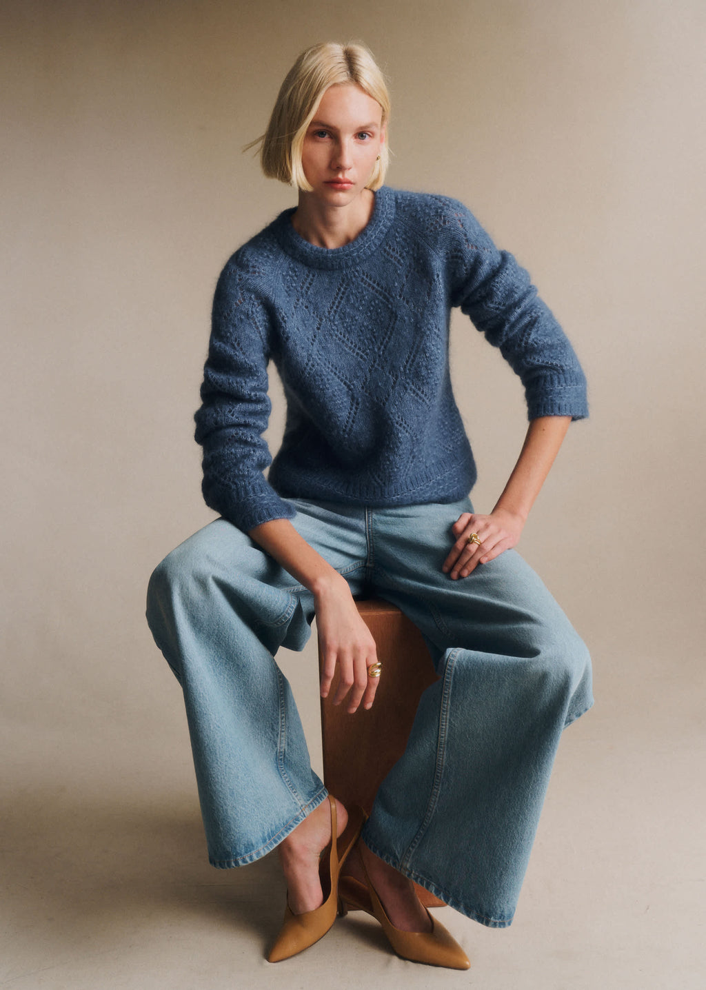 Pull Louna - Bleu Jean
