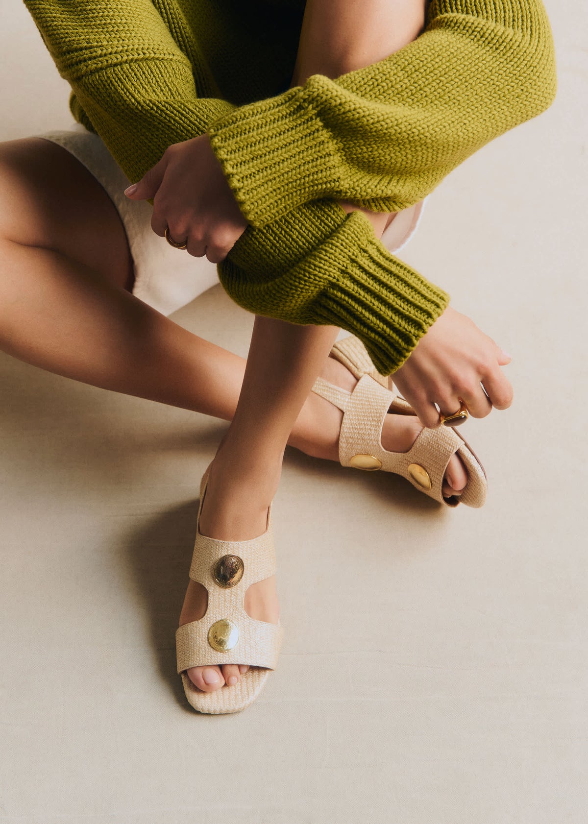 Sandales LYANA - Naturel Textile Tressé