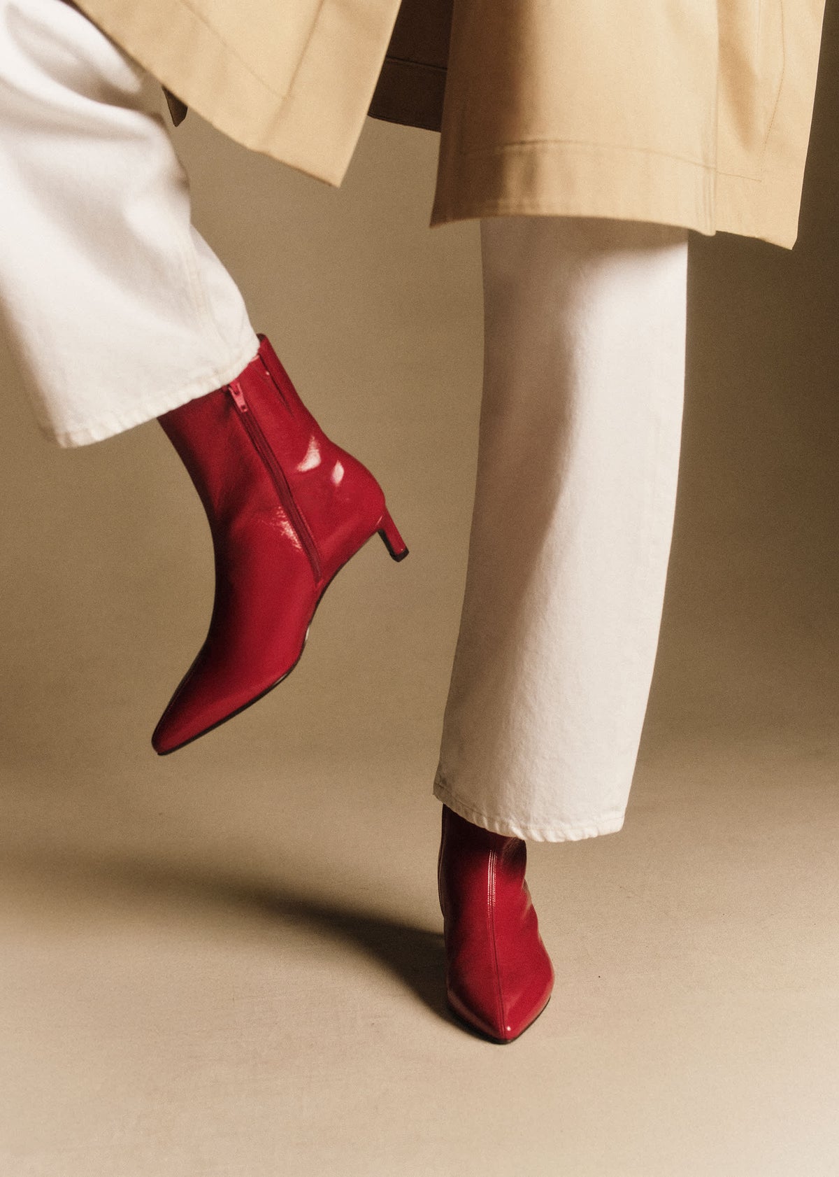Bottines Garance - Rouge Vernis