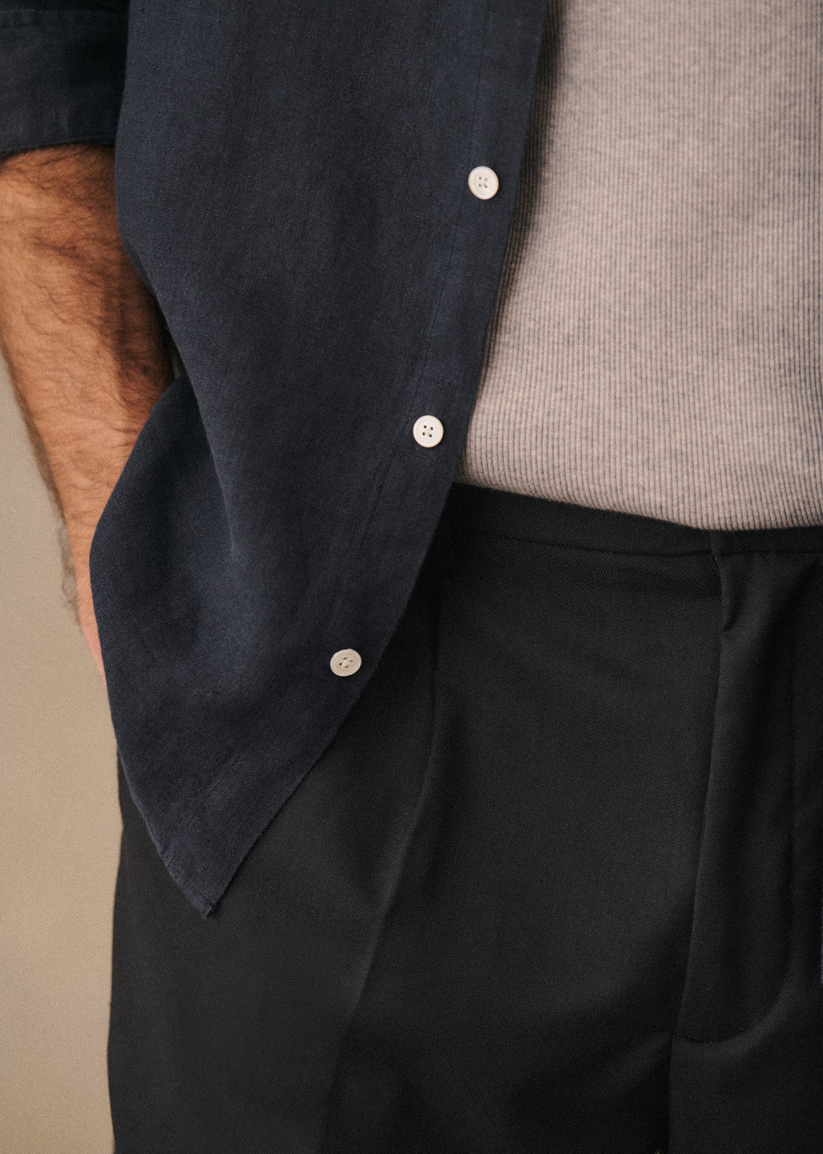 Chemise Charlie Lin - Marine