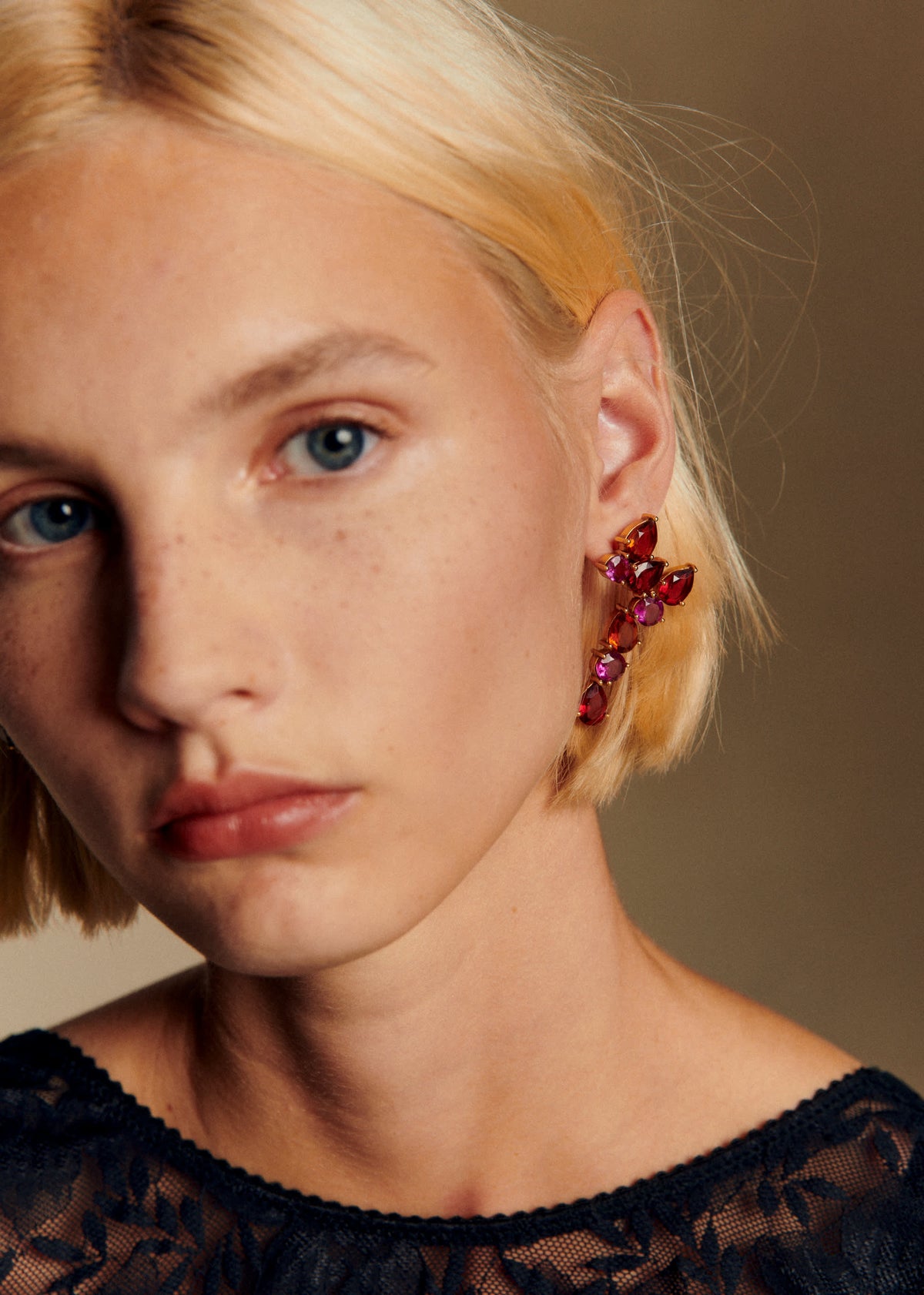 Boucles d'oreilles Helene - Rose Multi