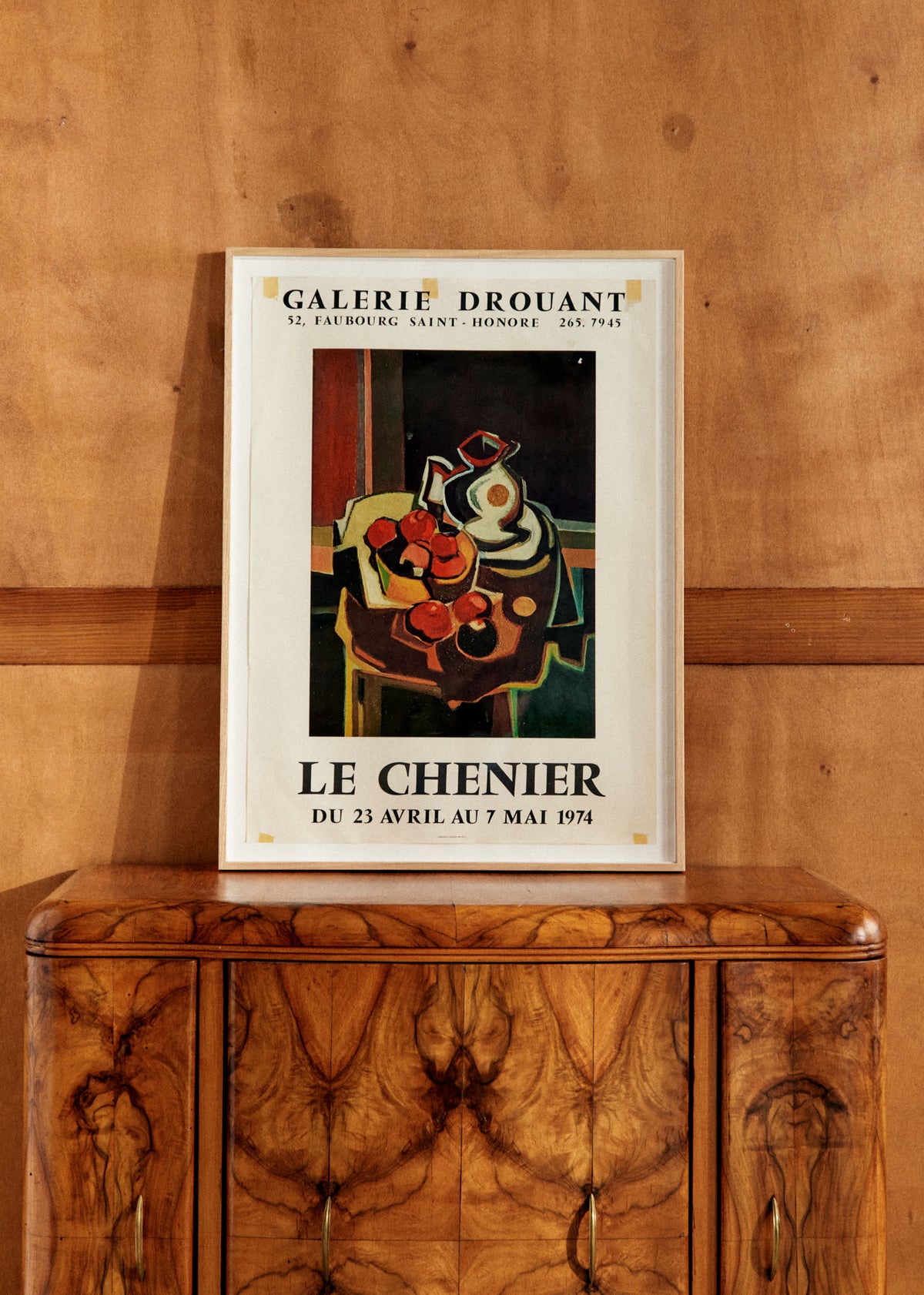 Affiche Galerie Dourant, Le Chenier, 1974 - 56,5 x 76 cm