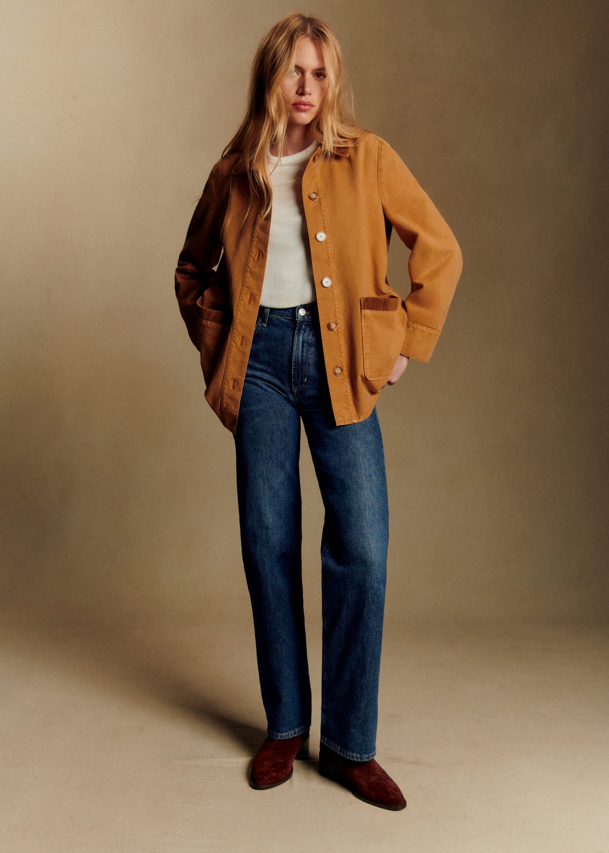 Veste Gabin - Camel Clair