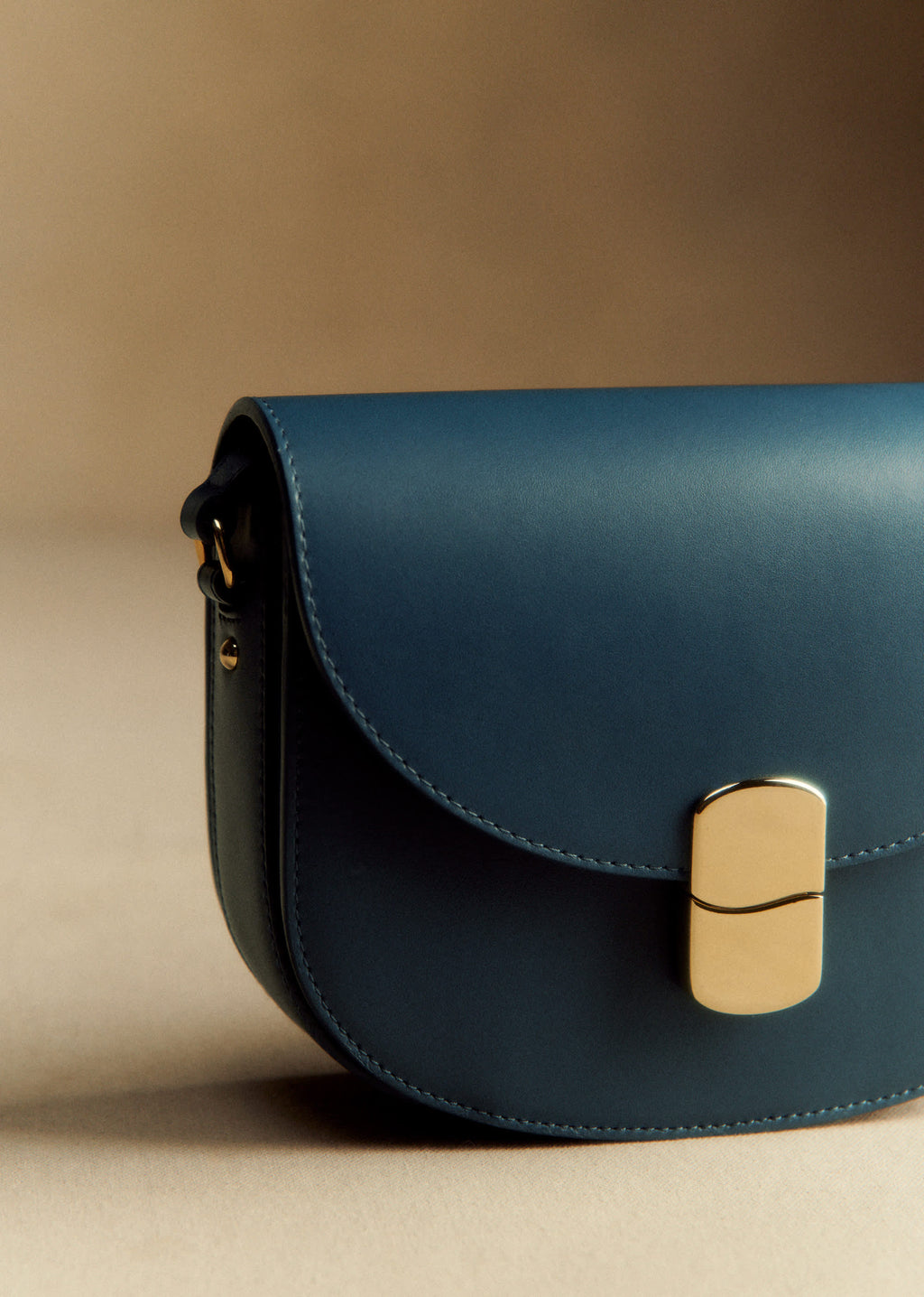 Sac Claude - Bleu Denim Lisse