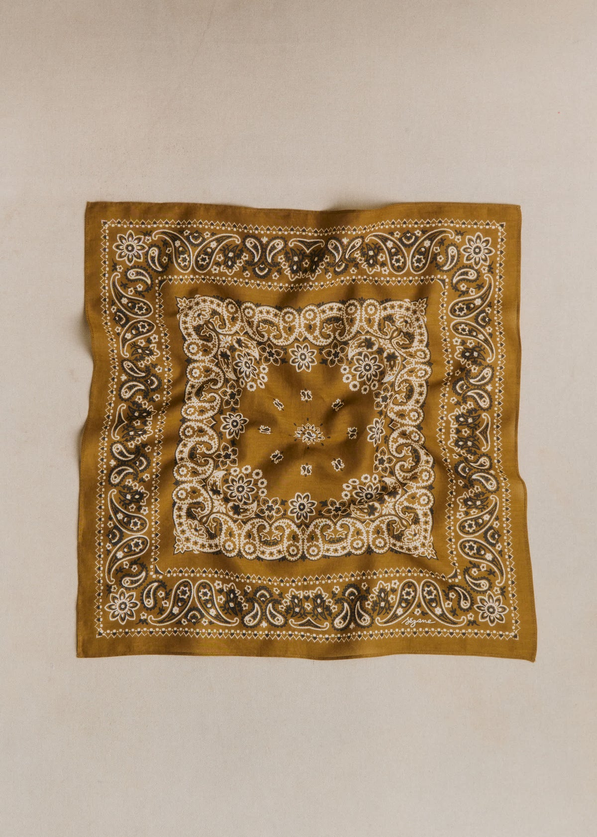 Foulard Gaston - Imprimé Bandana Kaki