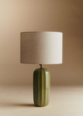 Lampe Traviata - Vert Olive - Abat-jour Dolce - Jute Écru