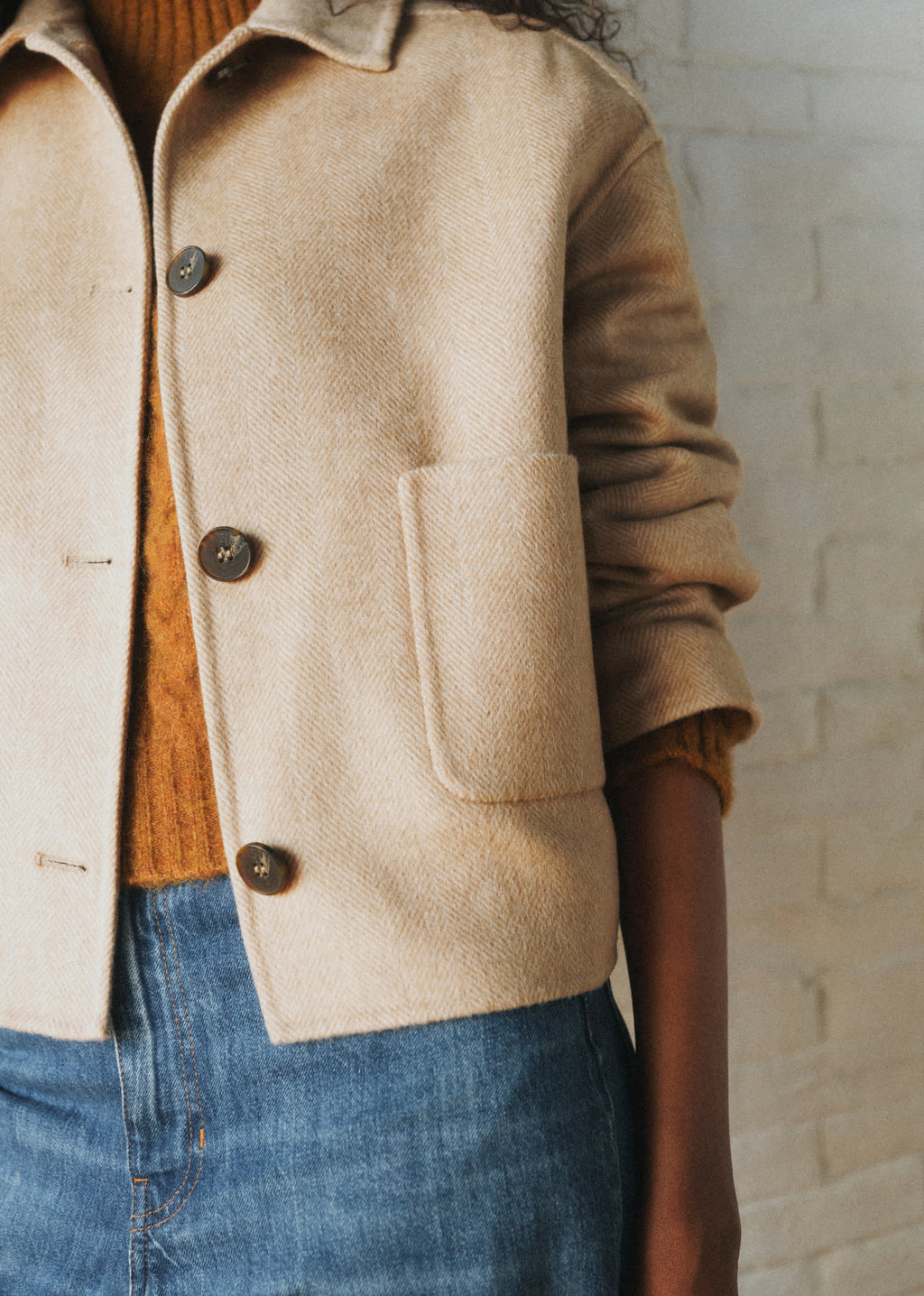 Veste Mia - Chevron Taupe