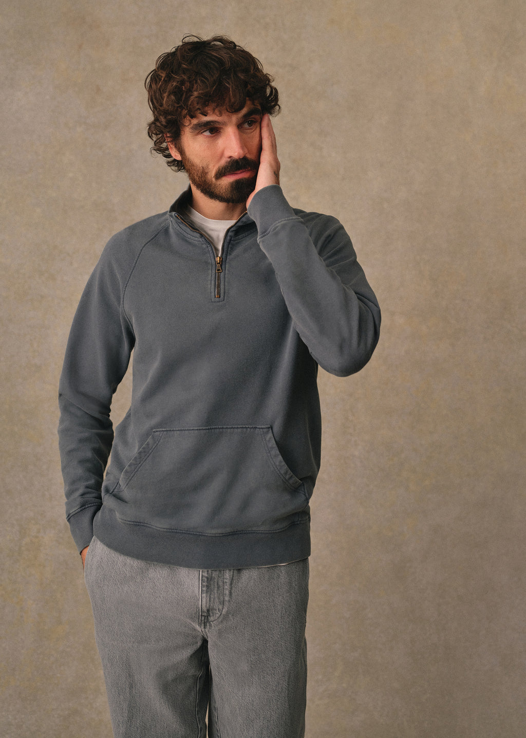 Sweatshirt Harlin - Bleu Acier Délavé