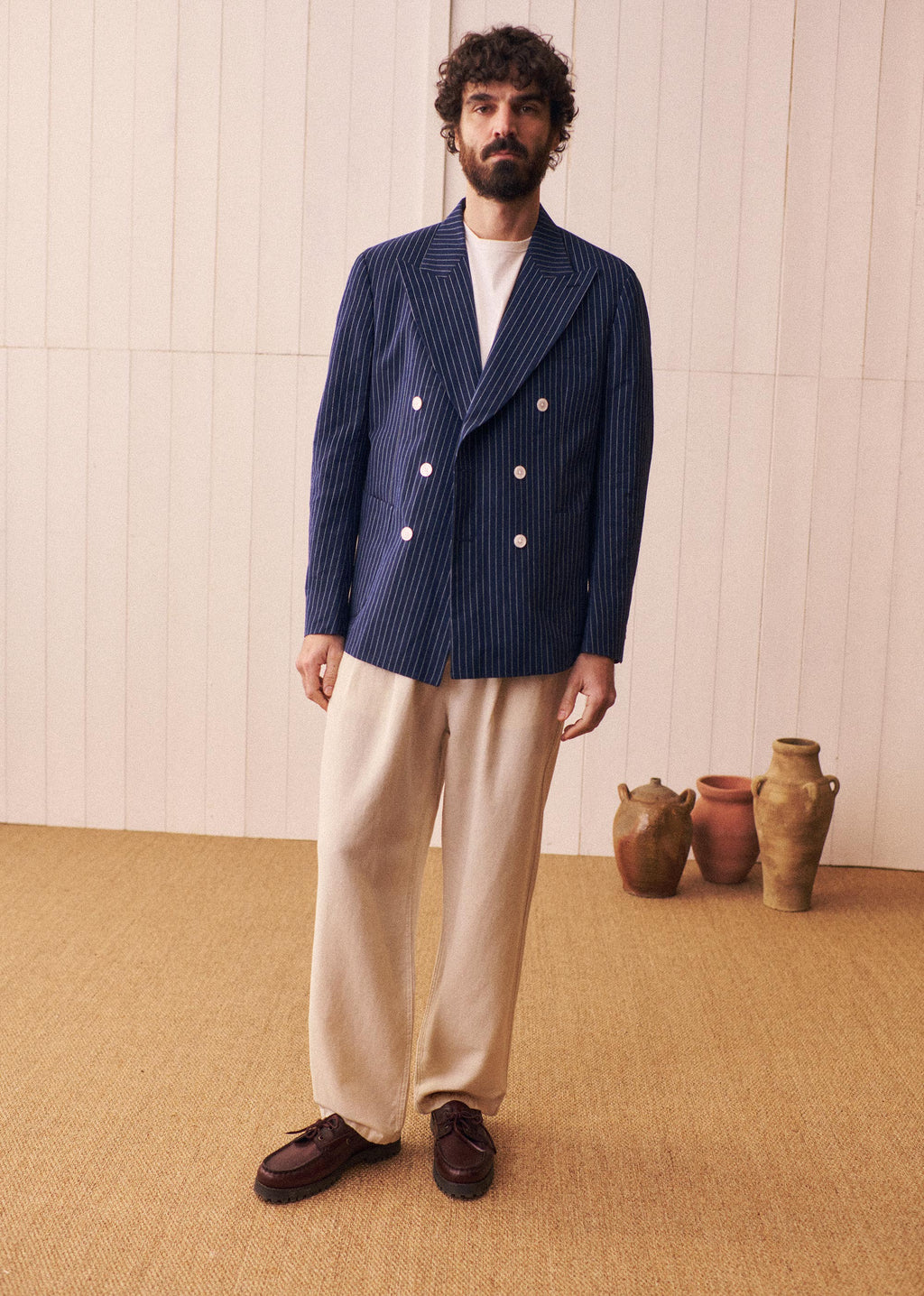 Veste Hampton - Marine Rayures Blanches