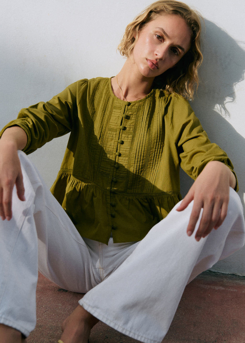 Blouse Charlina - Vert Olive