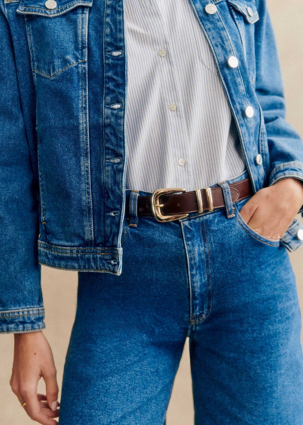 Ceinture Oria - Choco Lisse