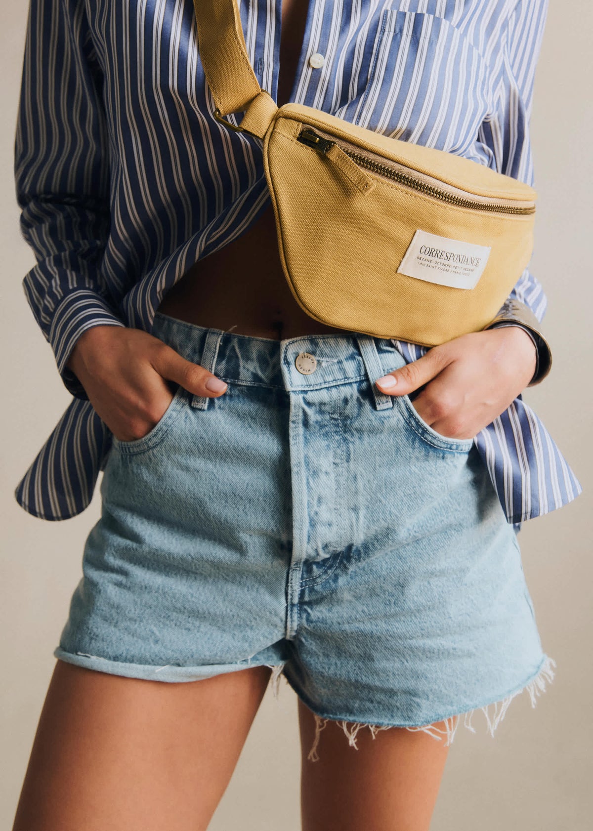 Sac banane - Beige