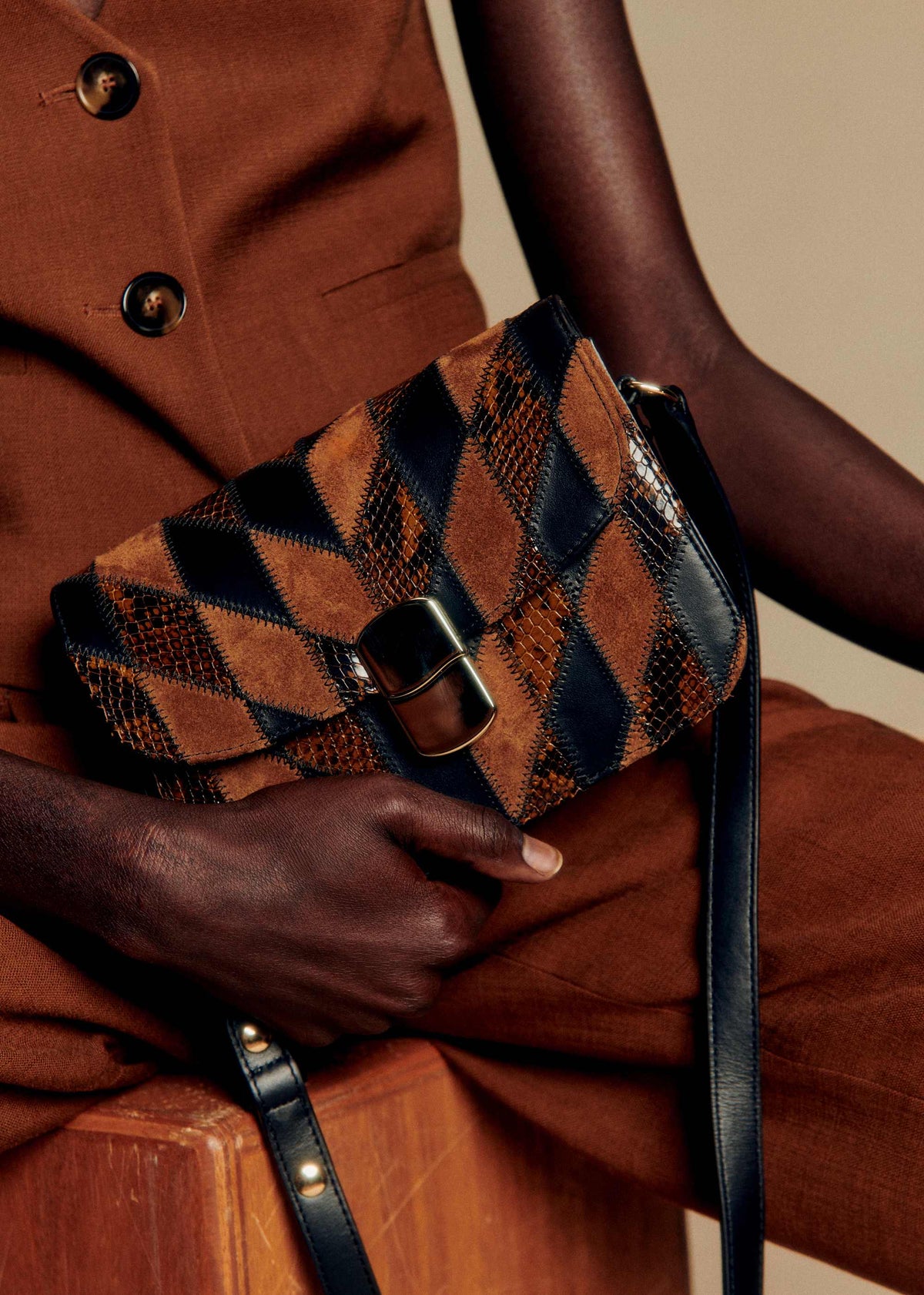 Sac Mini Milo Classique - Choco patchwork