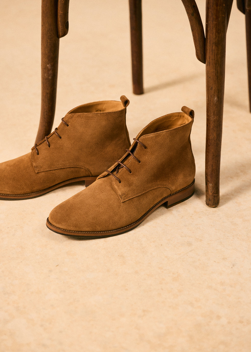 Bottines Chukka John - Daim Camel