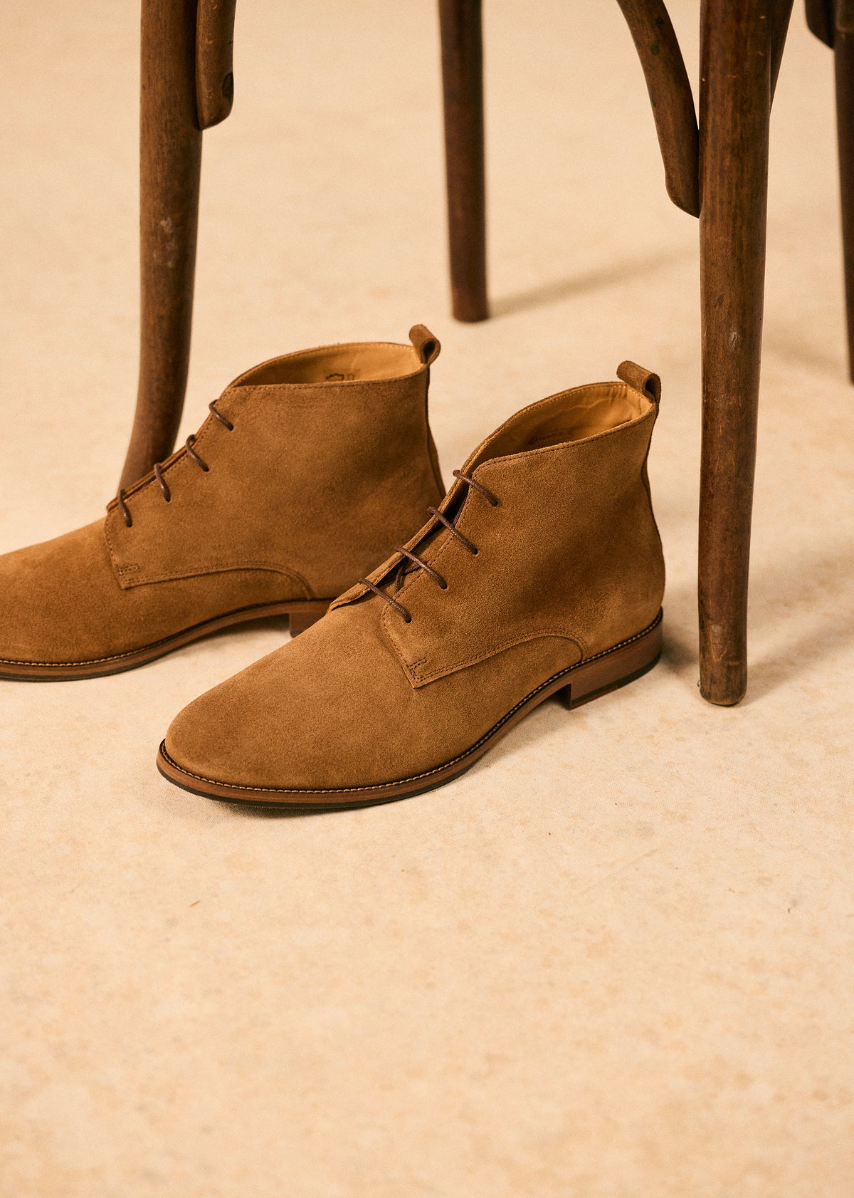 Bottines Chukka John - Daim Camel