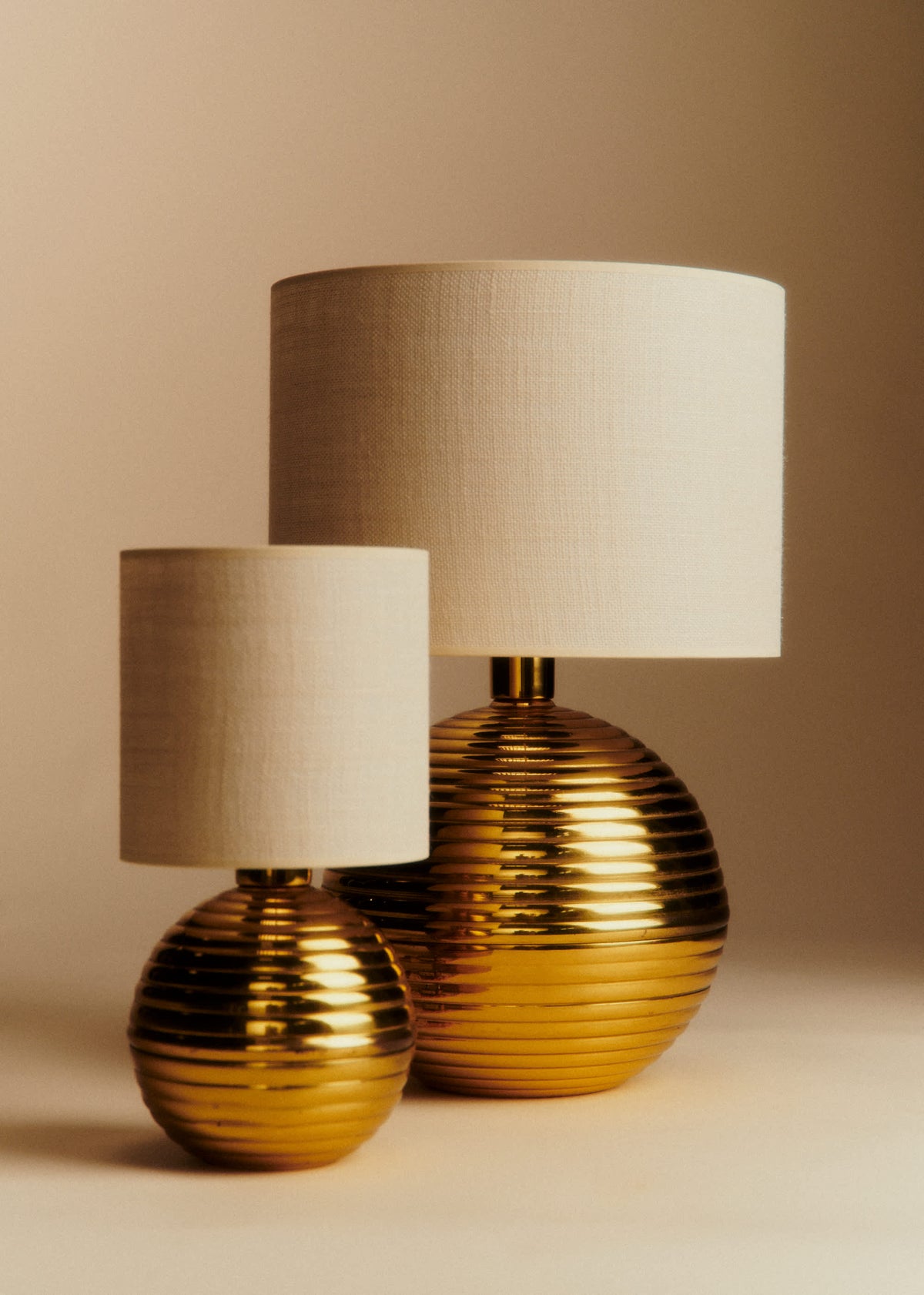 Lampe vintage doré grand modèle - Doré