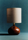 Lampe Banjo petit modèle - Rouille - Abat-jour Dolce - Jute Écru