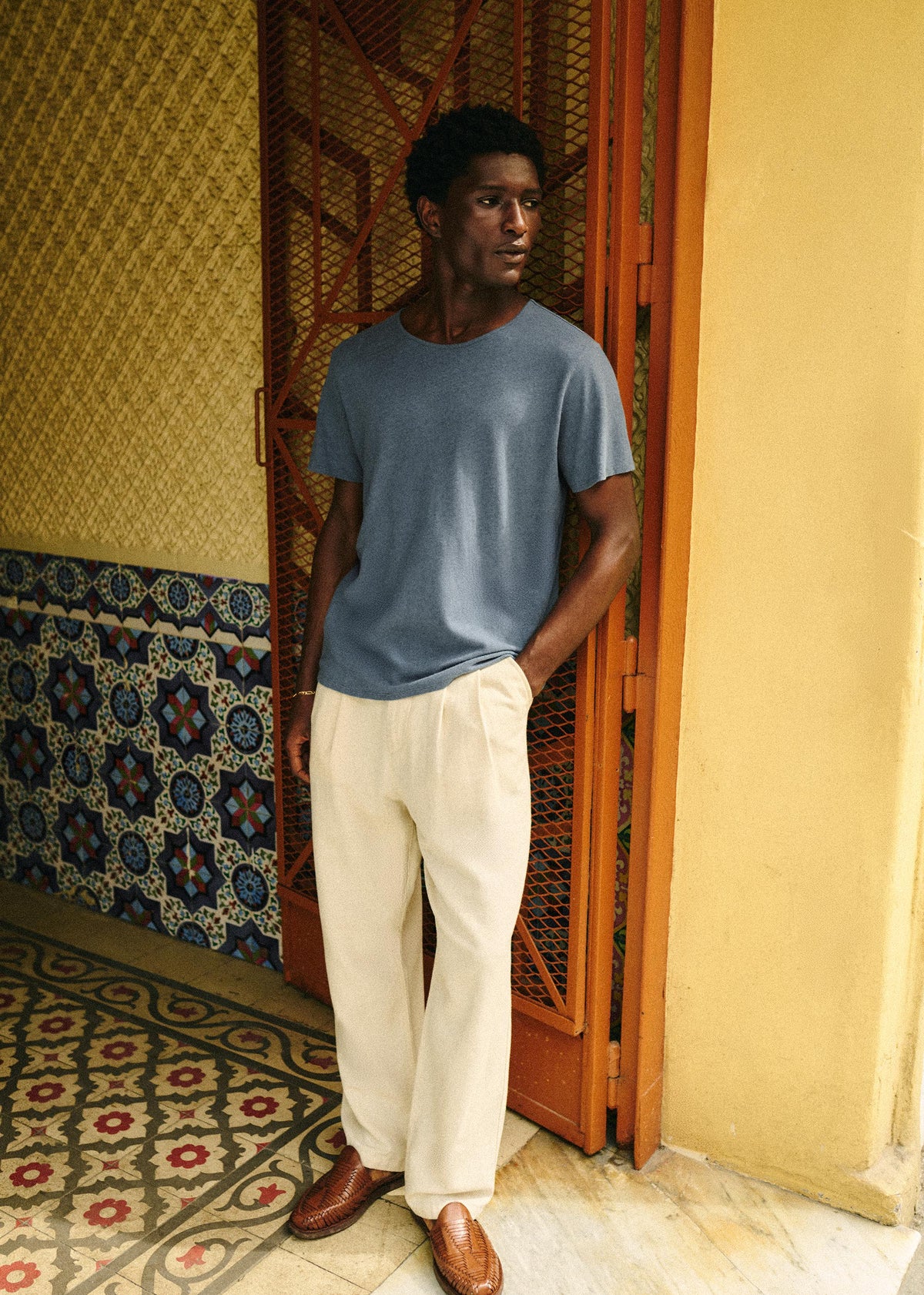 T-Shirt Martin - Bleu Acier