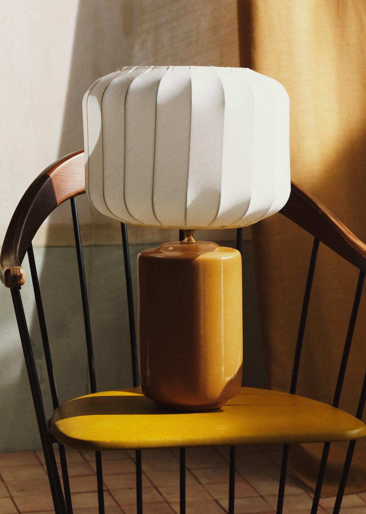 Lampe Mezzo - Safran - Abat-jour Mezzo - Écru