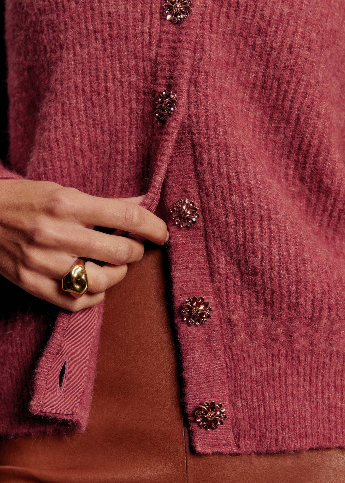 Gilet Othello - Bois de Rose Foncé