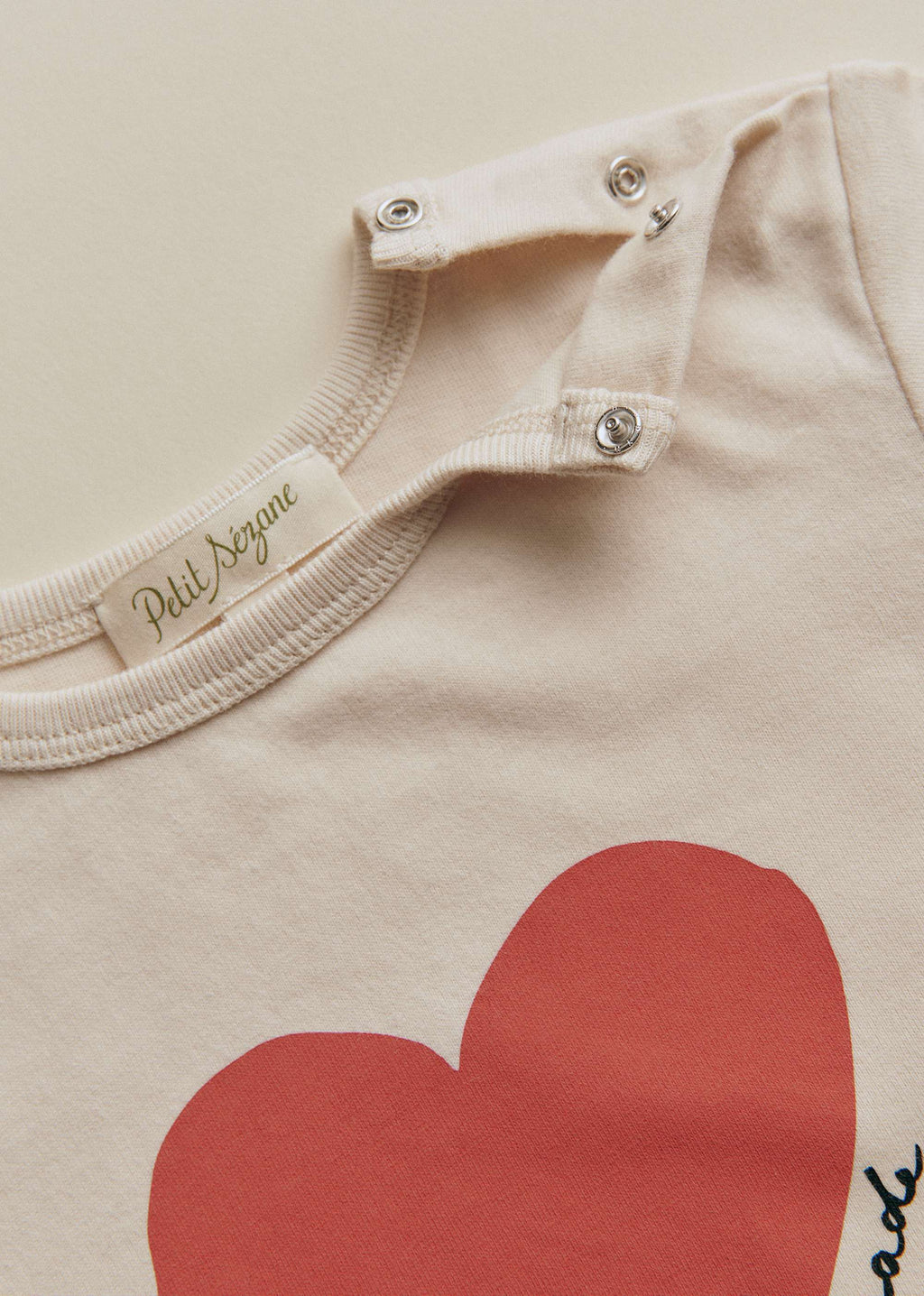 T-Shirt La Chamade - Crème / Rouge