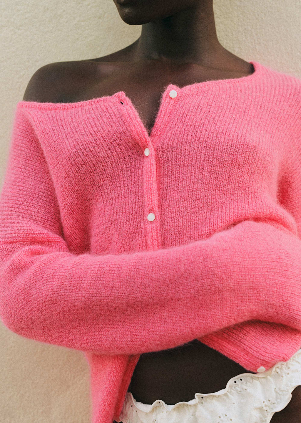 Gilet Gaspard Crop - Rose 90's
