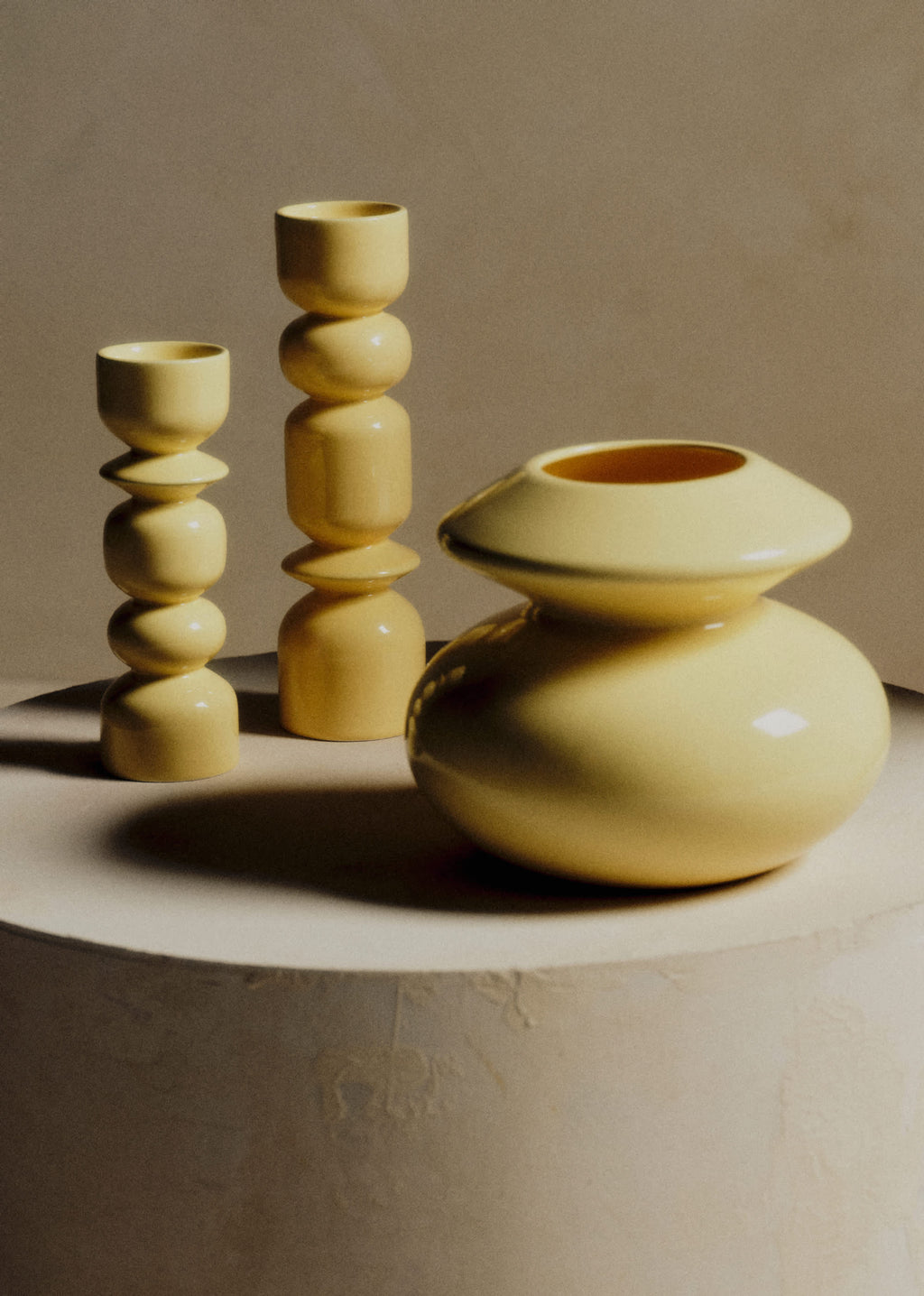 Vase Romie Objetti - Petit Modèle - Jaune