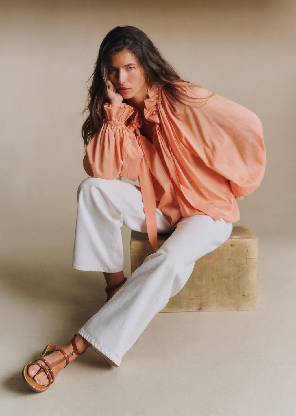 Blouse Batia - Pêche