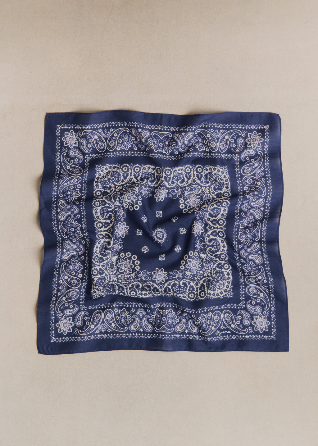 Foulard Gaston - Imprimé Bandana Marine