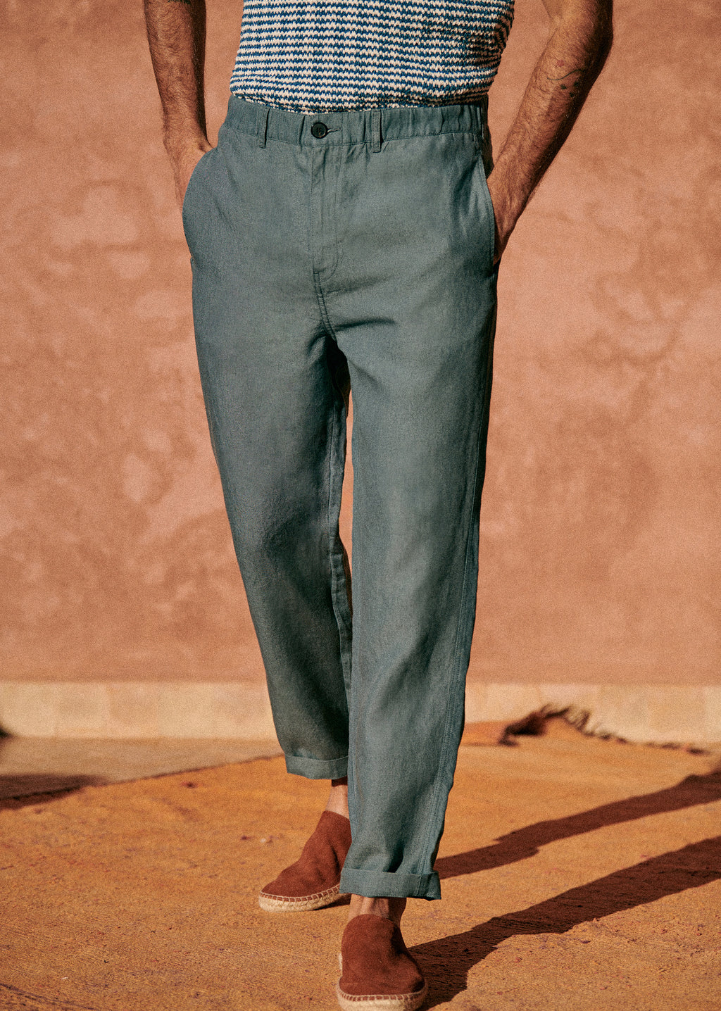 Pantalon Shane Lin - Bleu Acier