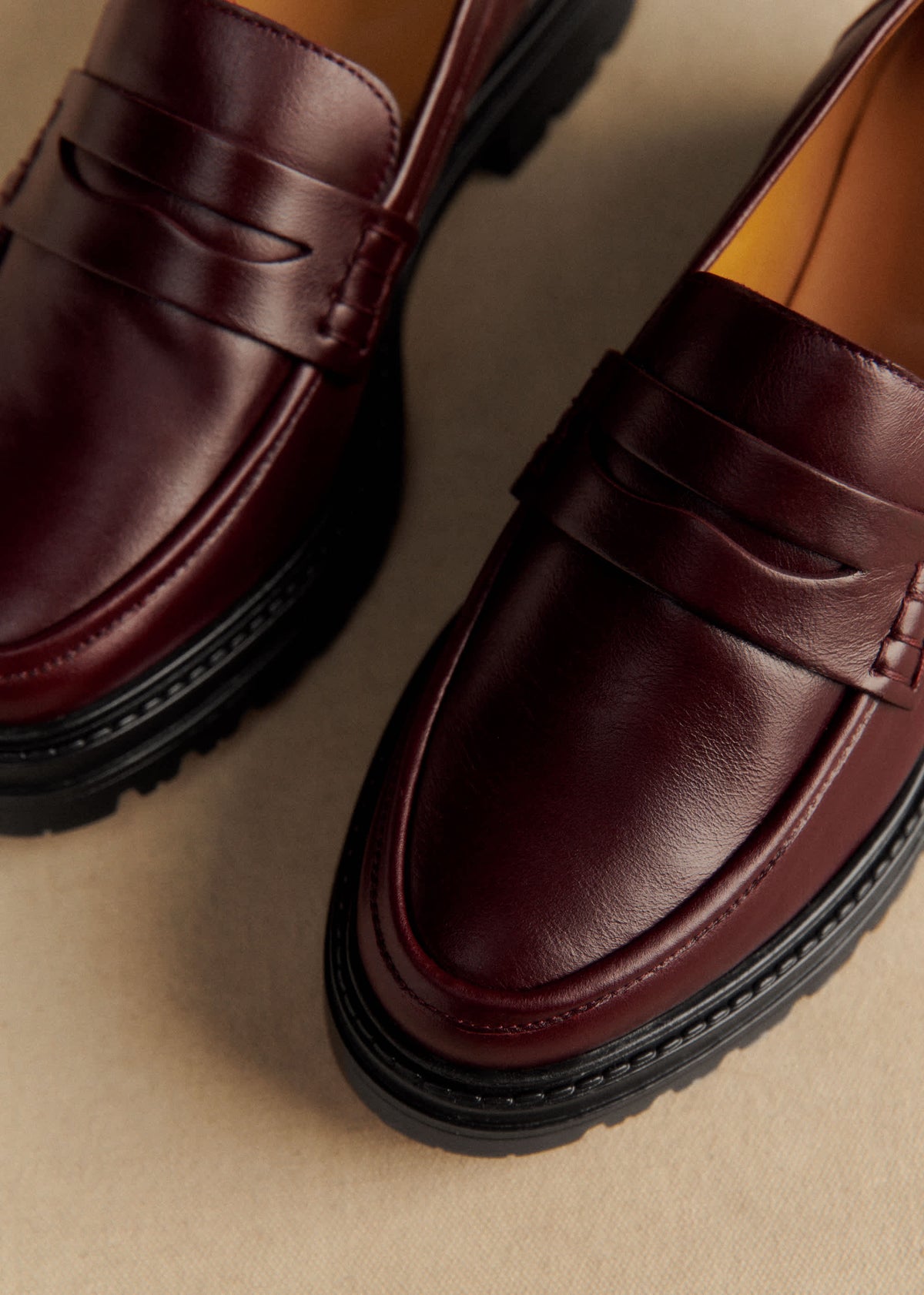 Mocassins Albane - Bordeaux Glacé